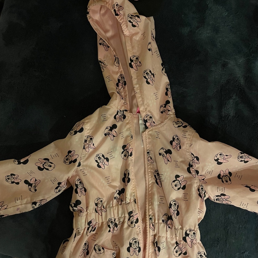 Minnie Mouse girls rain jacket